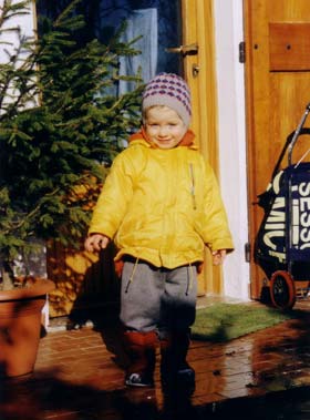 Michail ready for a walk - January 2003