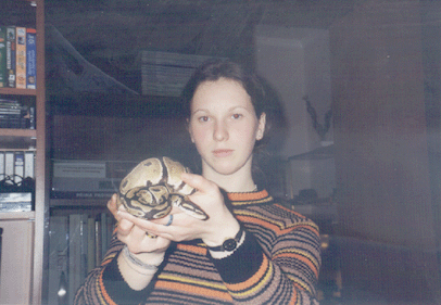 Svetlana with a Royal Python
